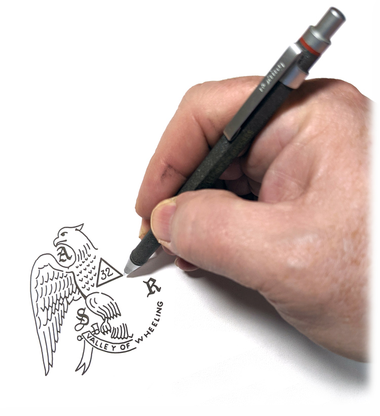 redrawing logo